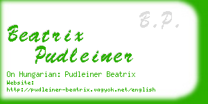 beatrix pudleiner business card